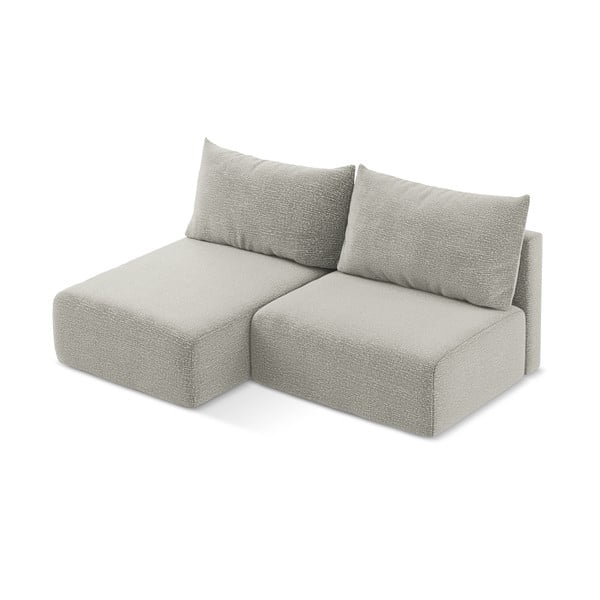 Svijetlo siva sklopiva/s prostorom za odlaganje kutna garnitura (s lijevim kutom) Kalena – Makamii-image-2