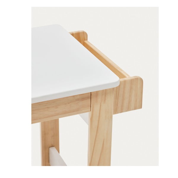 Dječji radni stol s bijelom pločom stola 40x77 cm Serwa – Kave Home-image-4