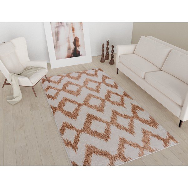 Bijelo-narančasta periva staza  80x200 cm - Vitaus-image-1