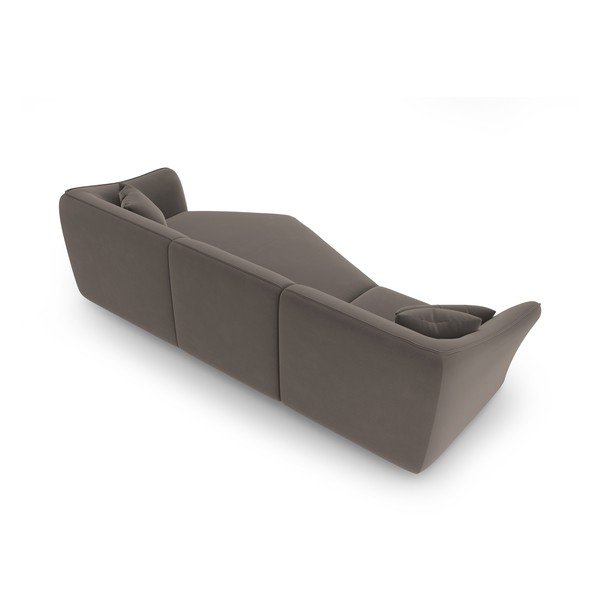Smeđa baršunasti kutna garnitura Tokyo – Cosmopolitan Design-image-4