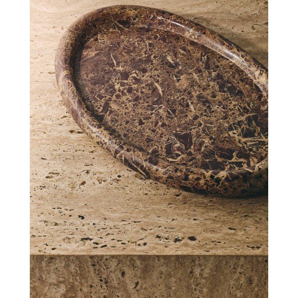 Mramoran ukrasni pladanj 28x43 cm Lenorel – Kave Home-image-1