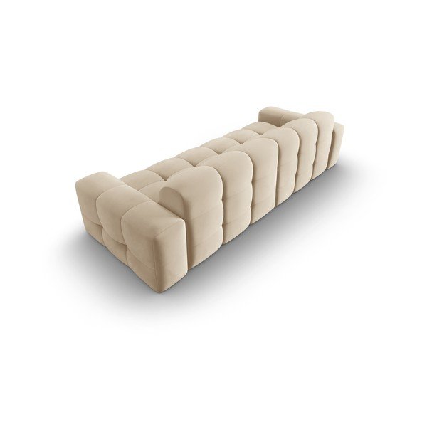 Bež baršunasta sofa 255 cm Kendal - Micadoni Home-image-4