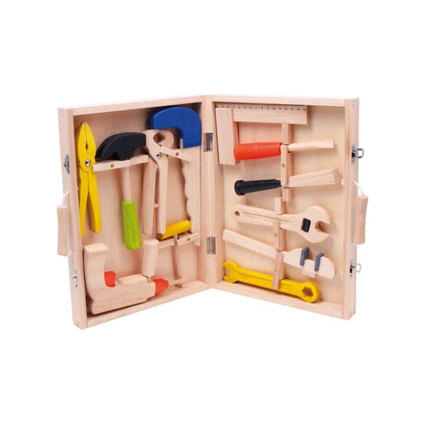 Dječji drveni set alata s kutijom Legler Toy