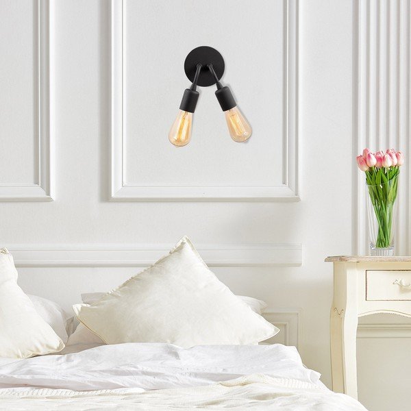 Crna zidna lampa Harput – Opviq lights-image-1