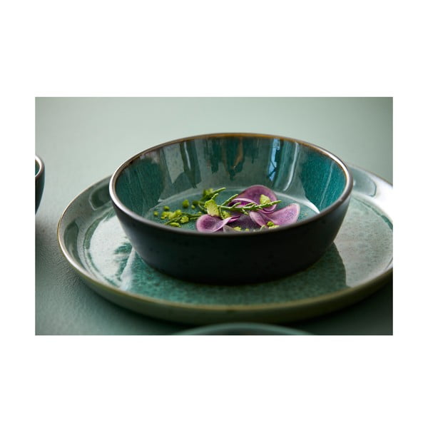 Zeleni/crni tanjur od kamenine ø 27 cm Gastro Green/Black – Bitz-image-3