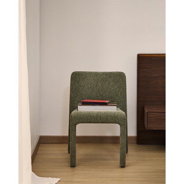 Zelena podstavljena složiva blagovaonska stolica Loria – Kave Home-image-1