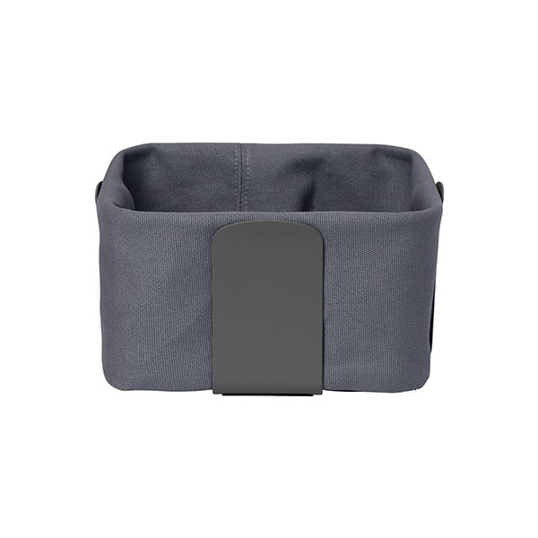 Tamno siva tekstilna košara za kruh Blomus Magnet, 20 x 20 cm