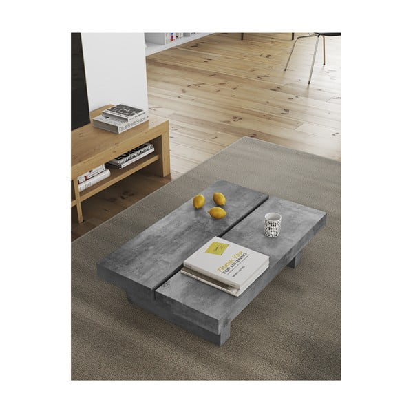Stol za kavu u betonskom dekoru TemaHome Tokyo, 94 x 25 cm-image-2