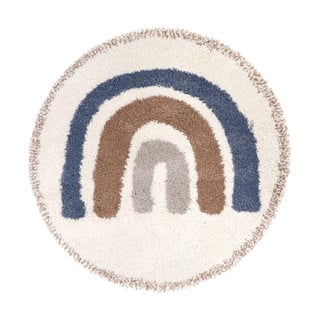 Bež/krem dječji tepih od mješavine jute ø120 cm Bohemian Rainbow Bleu – Nattiot