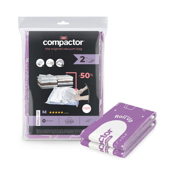 Vakuum vrećice za odjeću u setu 2 kom Roll Up M – Compactor