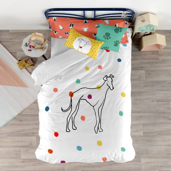Deka i navlaka za jastuke s printom Baleno Greyhound, 140 x 200 cm