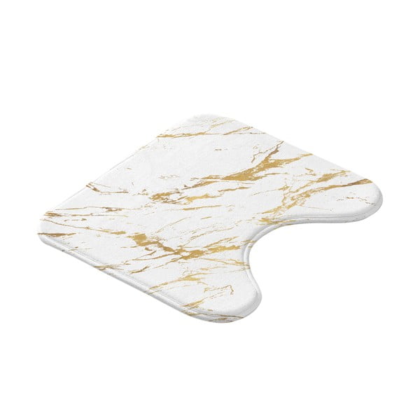 Bijela/u zlatnoj boji kupaonska prostirka 45x45 cm Aquamarbre – douceur d'intérieur-image-4