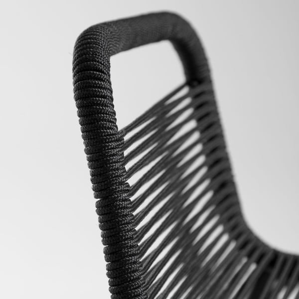 Crna barska stolica sa čeličnom konstrukcijom Kave Home Glenville, visina 62 cm-image-4