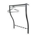 Crna metalna zidna vješalica s policom 75 cm Carve – Spinder Design