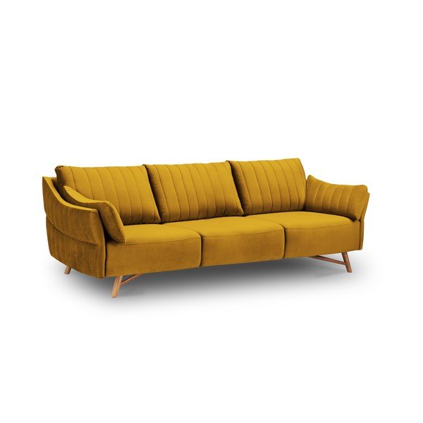 Kauč od žutog baršuna Interieurs 86 Elysée, 232 cm-image-4
