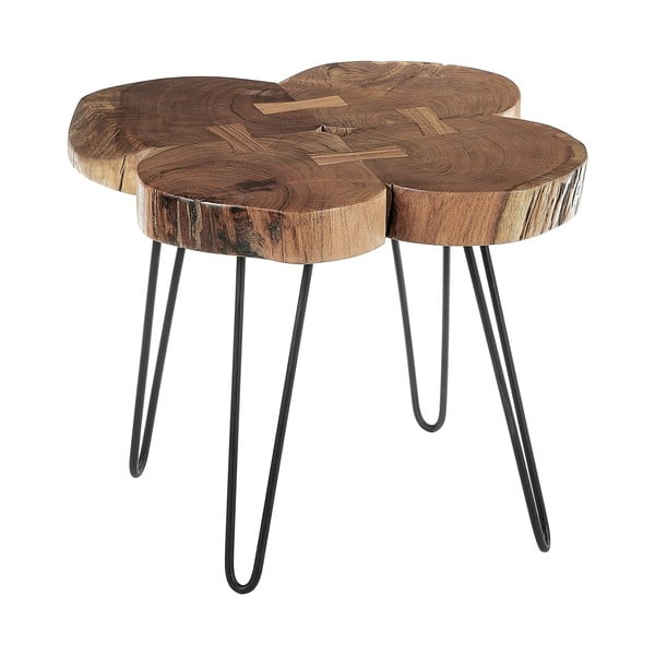 Pomoćni stol s pločom stola od bagrema 50x50 cm Nandri – Premier Housewares-image-2