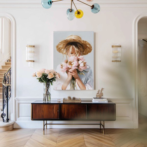 Slika s ručno oslikanim elementima 70x100 cm Estelle – Styler-image-2