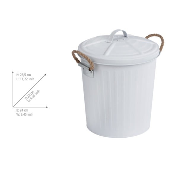 Bijeli koš za smeće od nehrđajućeg čelika Wenko-image-1