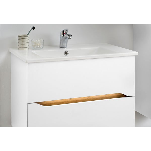 Bijeli niski/zidni ormarić bez umivaonika 72x51 cm Set 857 – Pelipal-image-4