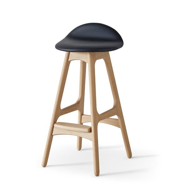 Kožna okretna barska stolica 79 cm Buck – Hammel Furniture-image-3