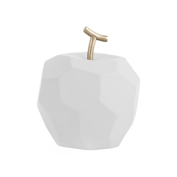 Mat bijela betonska statueta PT LIVING Origami Apple