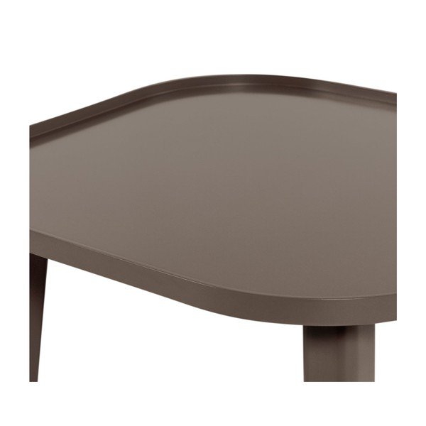 Smeđi okrugao stolić za kavu od MDF-a ø 80 cm Mosa – WOOOD-image-4