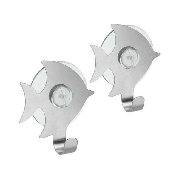 Set od dvije kuke s vakuumskim zakačkama Metaltex Pesce-image-1
