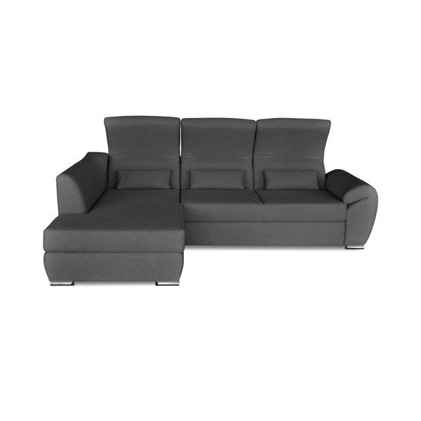 Tamno sivi kutni kauč na razvlačenje Windsor &amp; Co. Sofe Epsilon, lijevi kut-image-2