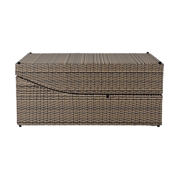 Siva sklopiva vrtna ležaljka od umjetnog ratana Split – House Nordic-image-4