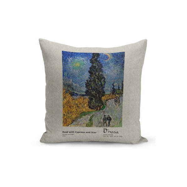 Jastuk s punjenjem Kate Louise van Gogh Road, 43 x 43 cm