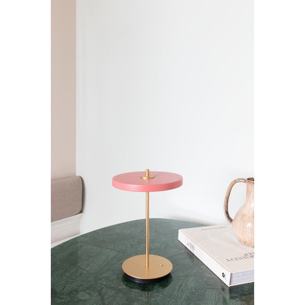 Ružičasta LED stolna lampa s mogućnosti zatamnjivanja s metalnim sjenilom (visina 31 cm) Asteria Move – UMAGE-image-4