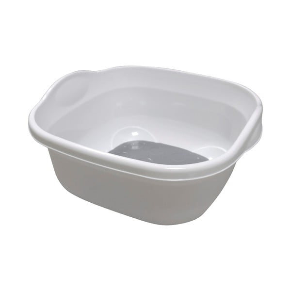 Bijelo-siva posuda za sudoper s neklizajućim dnom Addis Soft Touch