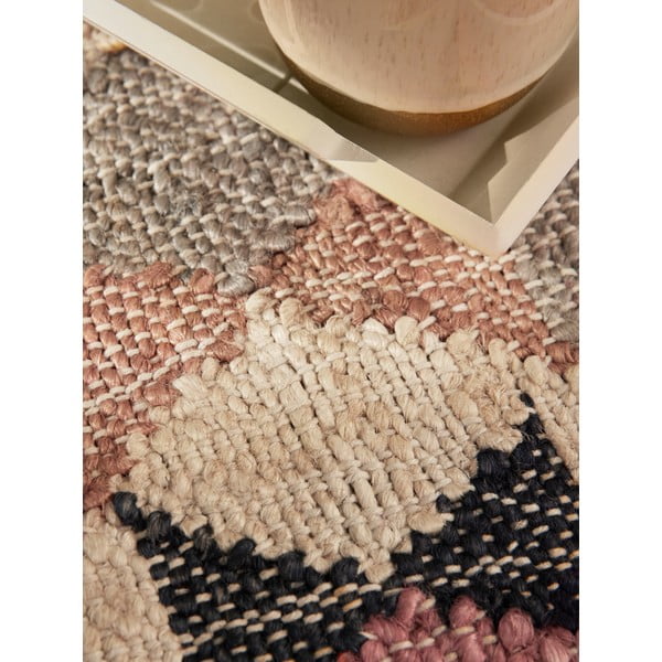 Sivi ručno rađen juten tepih 200x300 cm Roya Parsa – Elle Decoration-image-3