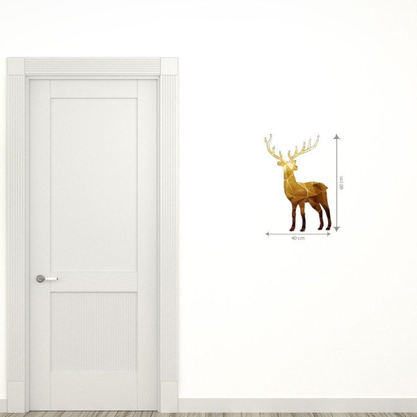 Božićna naljepnica Ambiance Deer Origami-image-2