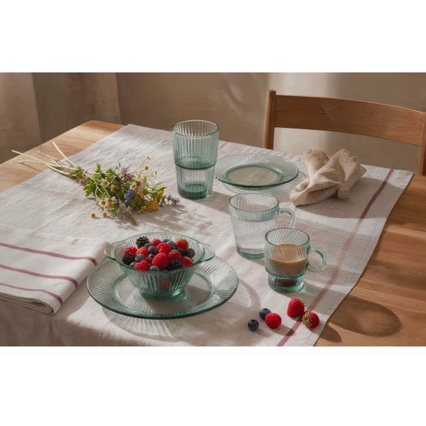 Zeleni desertni staklen tanjur ø 21 cm Verde – Orion-image-1