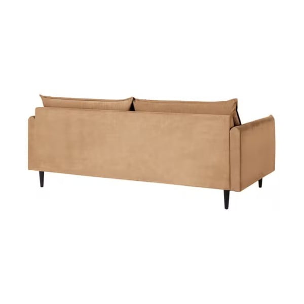 Smeđa baršunasta sofa 203 cm Juli – Ropez-image-3