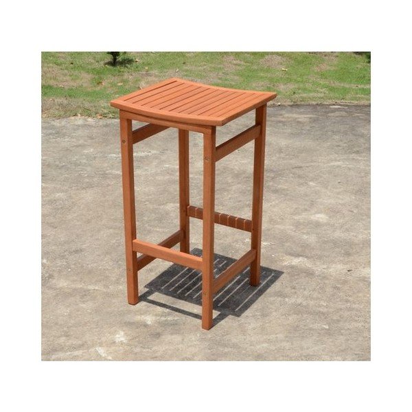 Smeđe vrtne barske stolice u setu 2 kom od masivnog drveta Palmdale – Garden Pleasure-image-2