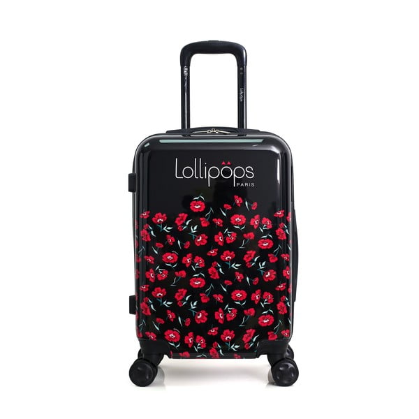 Crno-crveni kofer na četiri kotača Lollipops Poppy
