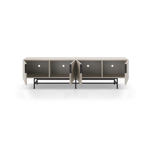 Krem TV komoda 200x54,5 cm Eldia – Marckeric-image-2