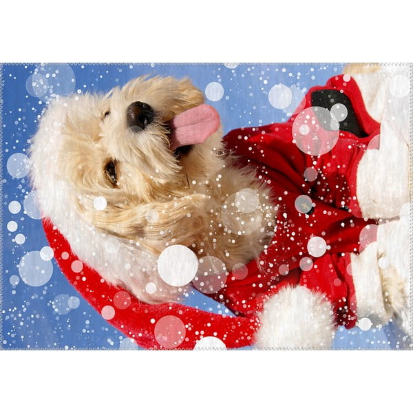 Tepih Vitaus Christmas Period Cute Dog, 50 x 80 cm