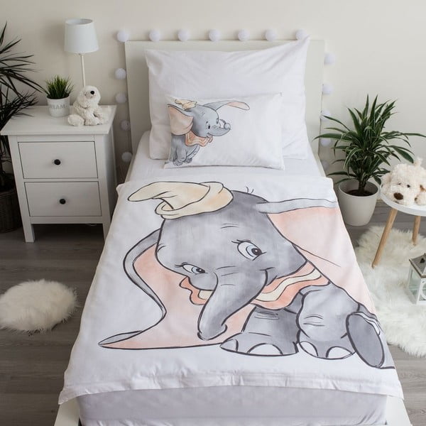 Pamučna dječja posteljina za dječji krevetić 100x135 cm Dumbo – Jerry Fabrics-image-1