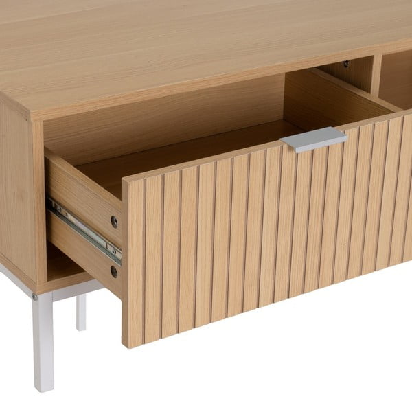 Stolić za kavu u dekoru hrasta u prirodnoj boji 50x110 cm Mid-Lines – Casa Selección-image-3