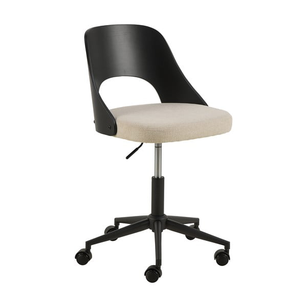 Crna/bež uredska stolica Lucy – Actona