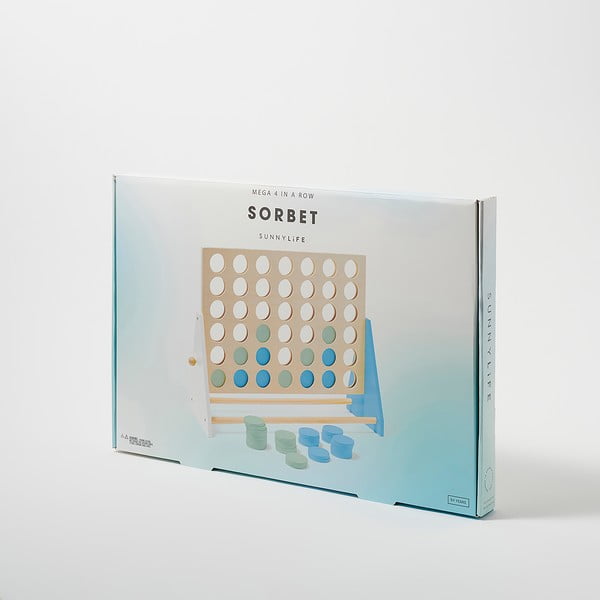 Društvena igra od punog borovog drveta Sunnylife Four In a Row-image-1