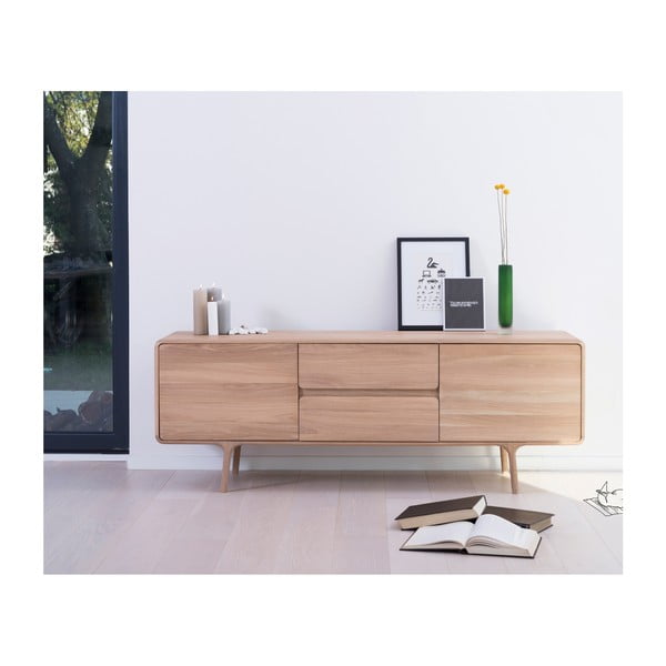 TV komoda od masivnog hrasta Gazzda Fawn-image-1