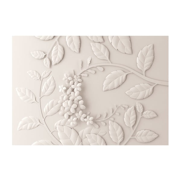Grandformat Wallpaper Artgeist kremasti papir cvijeće, 200 x 140 cm