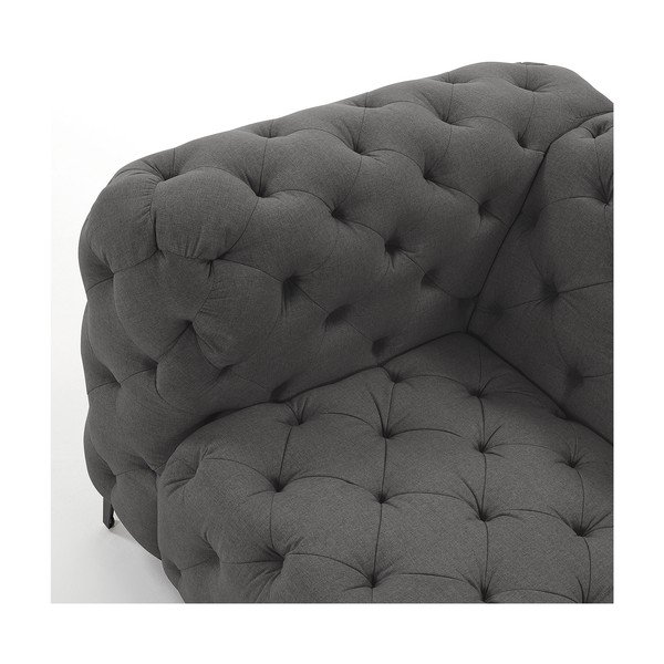 La Velvet Maisha siva sofa-image-3