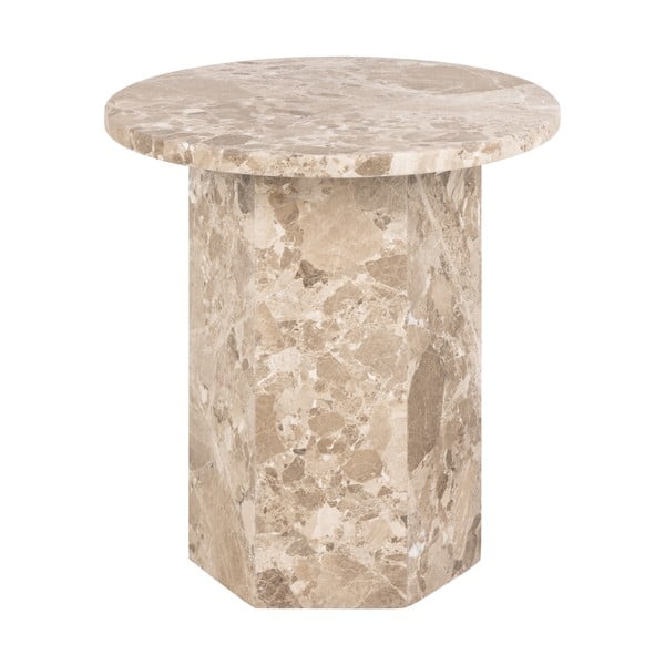 Mramorni okrugli pomoćni stol ø 50 cm Naxos – Actona-image-4