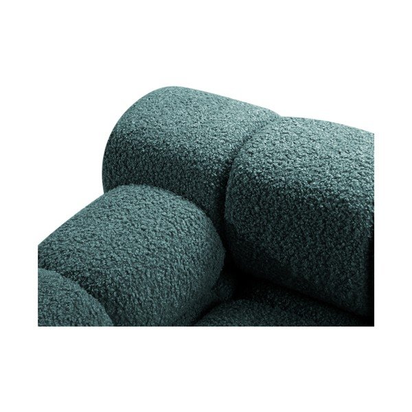 Petrolej zelena sofa od bouclé tkanine 188 cm – Micadoni -image-4