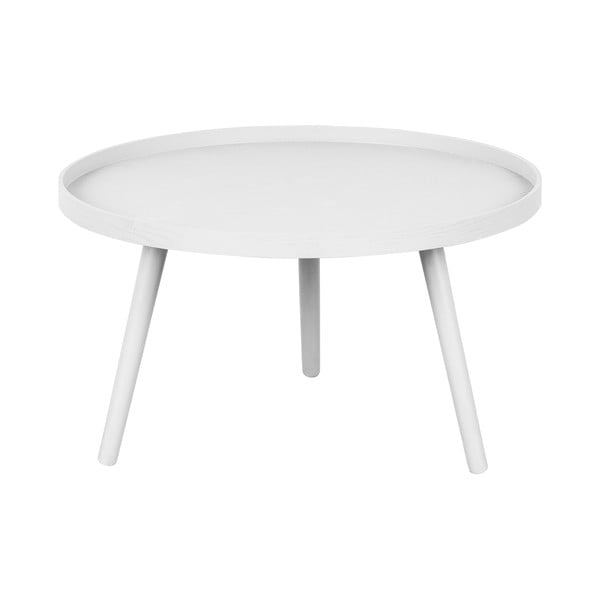 Bijeli okrugli stolić za kavu ø 60 cm Mesa – WOOOD